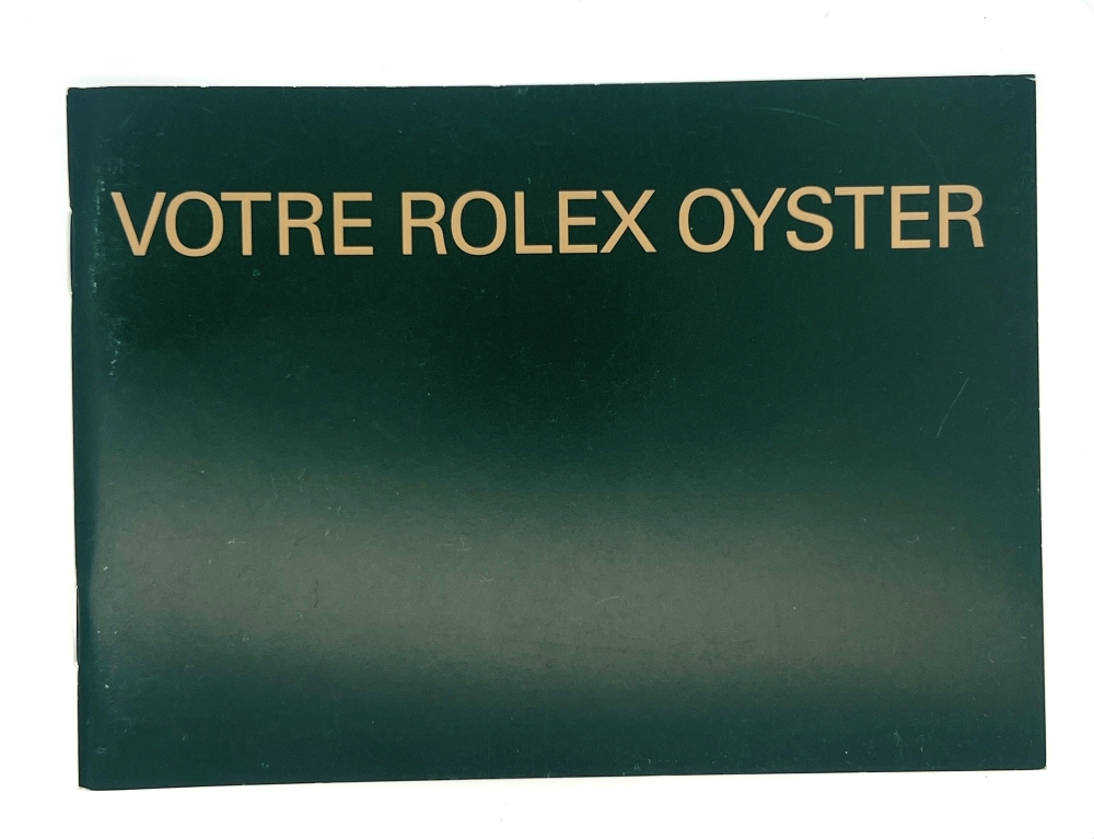Votre Rolex Oyster Booklet