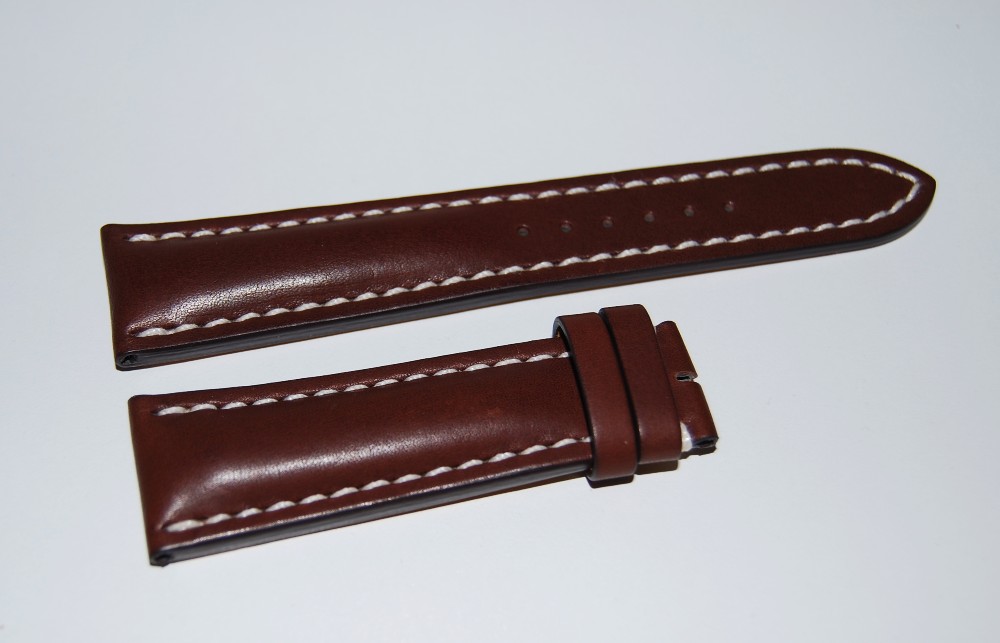 Breitling Kalbslederband für Dornschliesse Dunkelbraun 24-20 mm