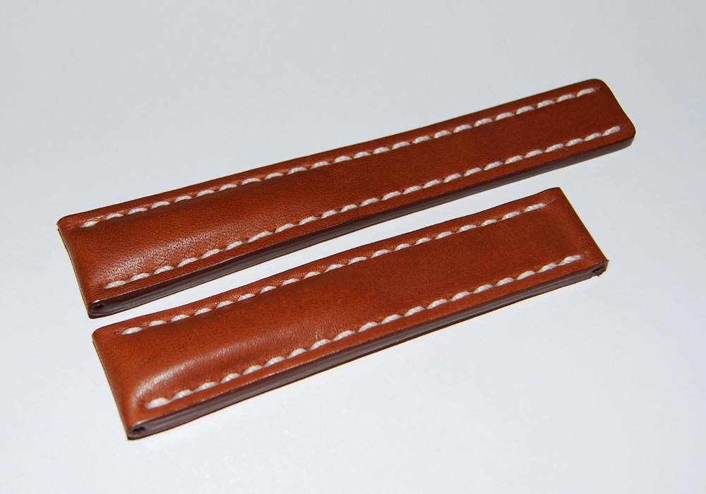Breitling Kalbslederband für Faltschließe Braun 20-18 mm