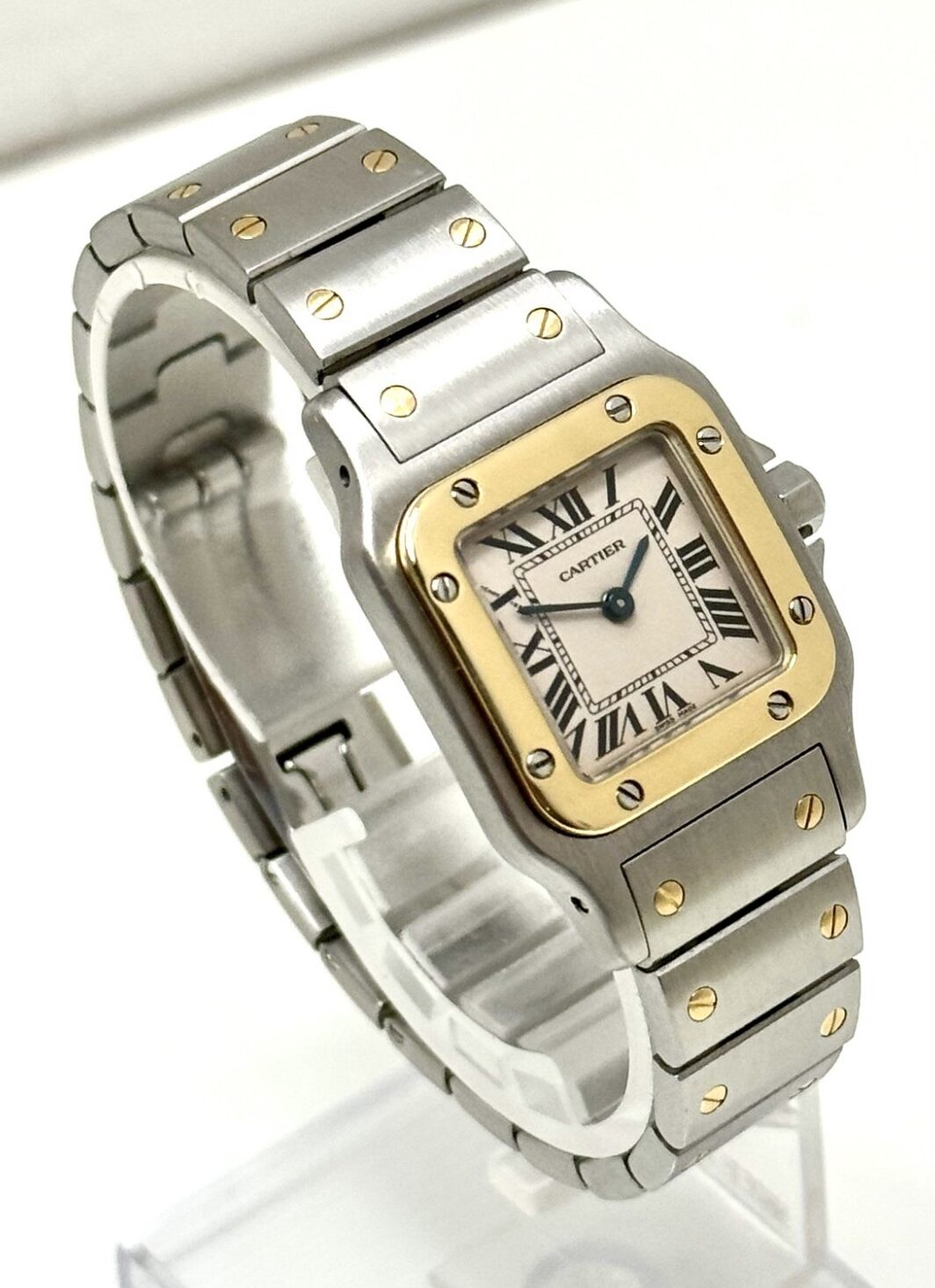 Cartier Santos Galbee PM Lady Stahl/Gold Ref. 1567 Quartz
