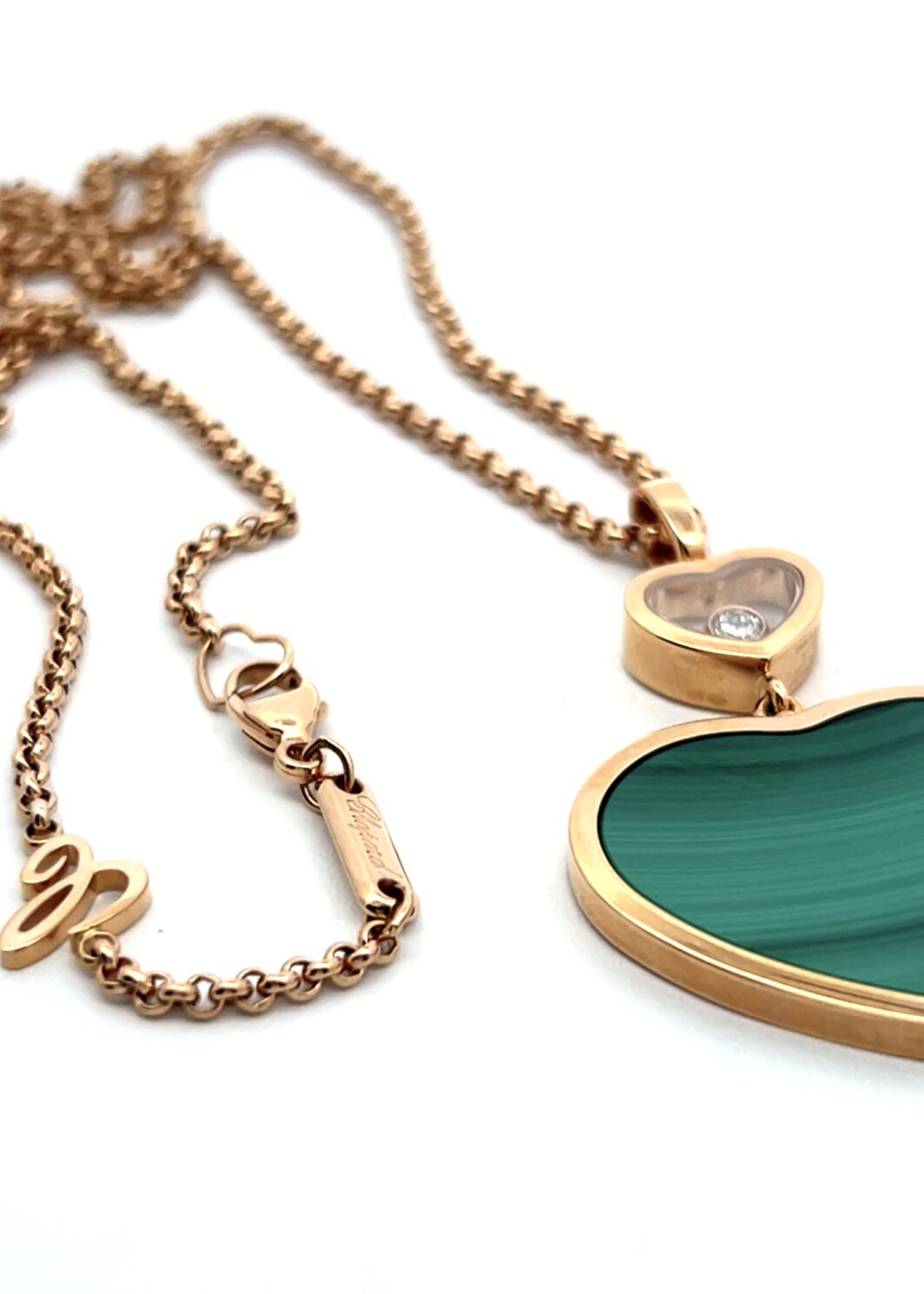 Chopard Happy Hearts mit Kette 750 Rosegold NEU Box und Papiere