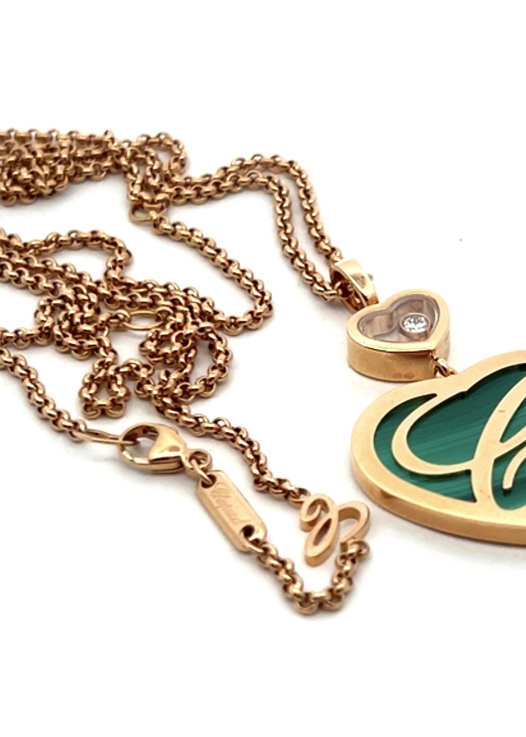 Chopard Happy Hearts mit Kette 750 Rosegold NEU Box und Papiere