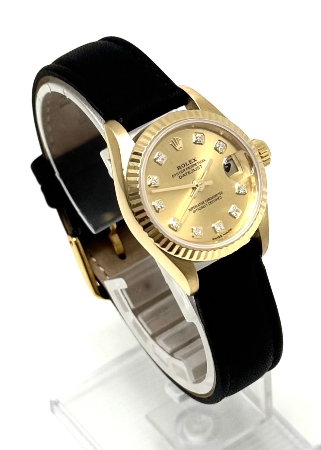 Rolex Lady-Datejust 750 Gold LC100 Box und Papiere Diamant Zifferblatt