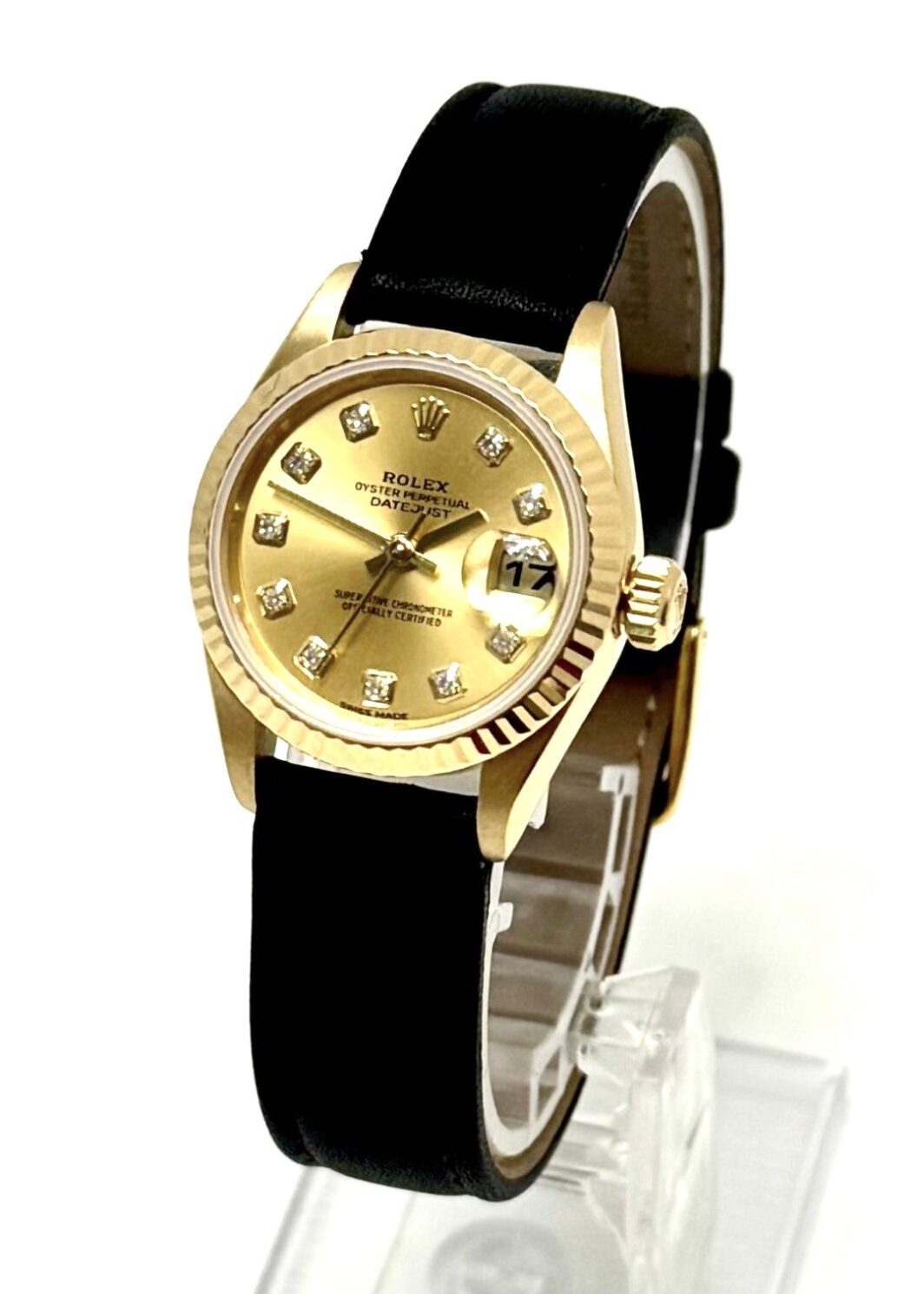 Rolex Lady-Datejust 750 Gold LC100 Box und Papiere Diamant Zifferblatt