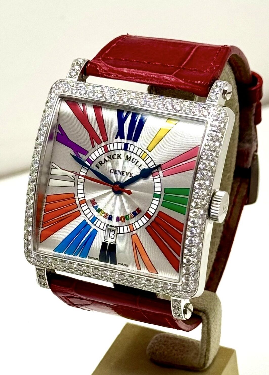 Franck Muller Master Square 750 Weißgold Color Dream Box und Papiere