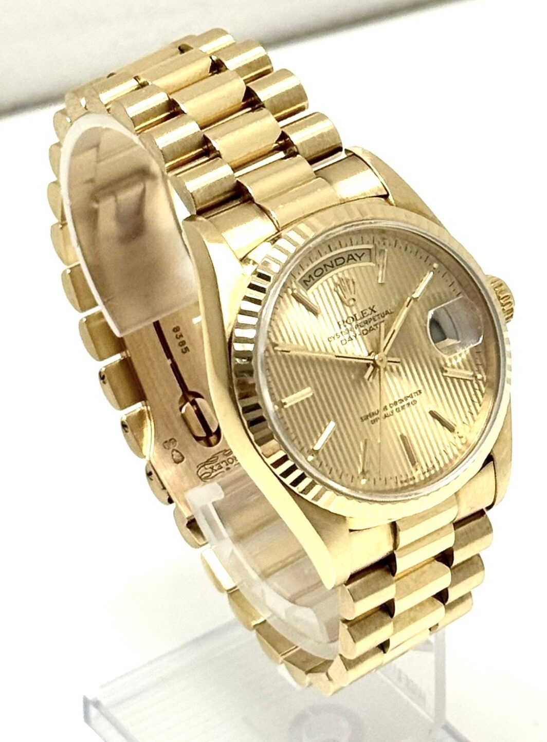 Rolex Day-Date 36 Vintage Tapestry Dial Box und Papiere aus 1998