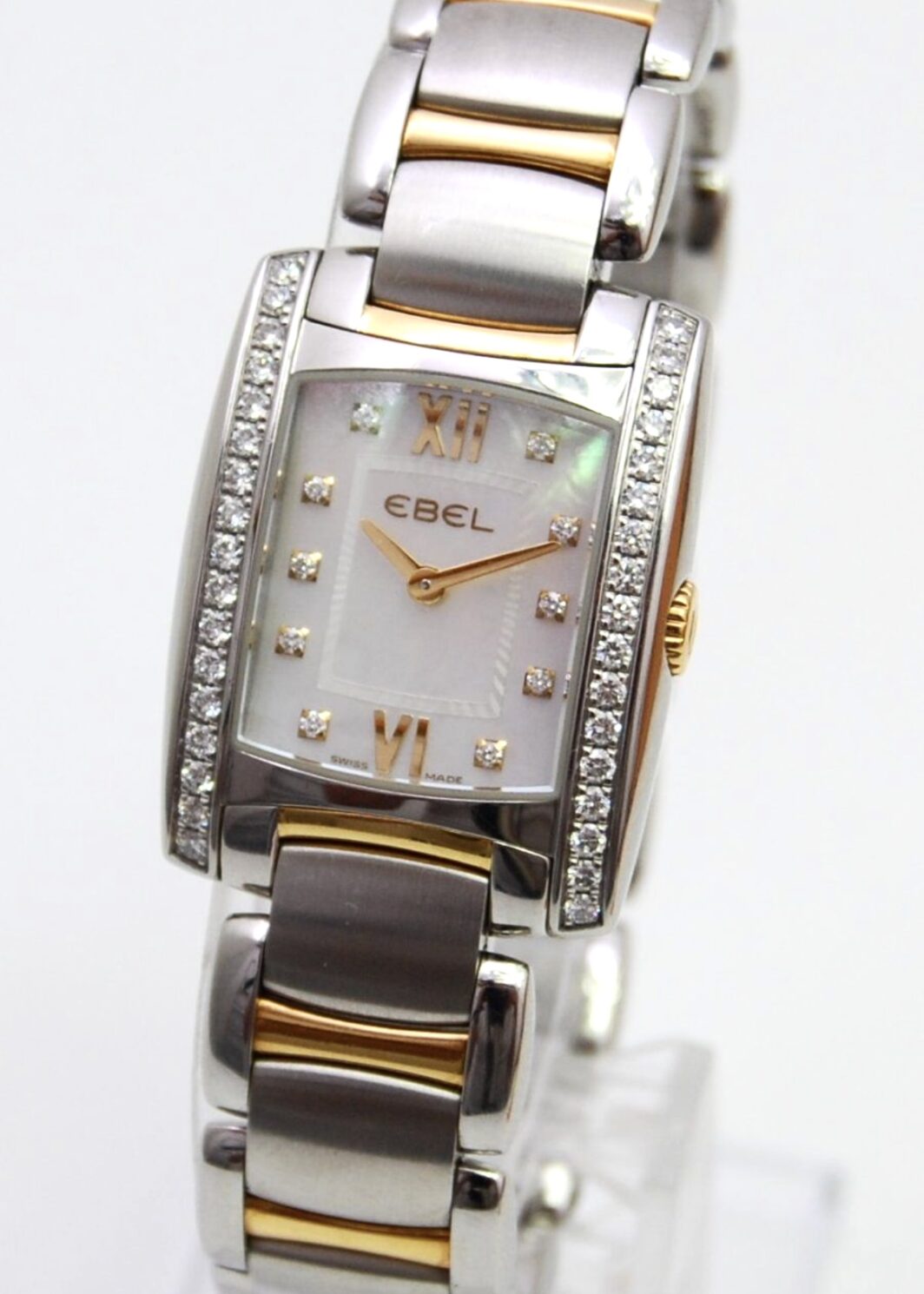 Ebel Brasilia Lady Stahl/Gold Diamanten Box und Papiere aus 12.2008