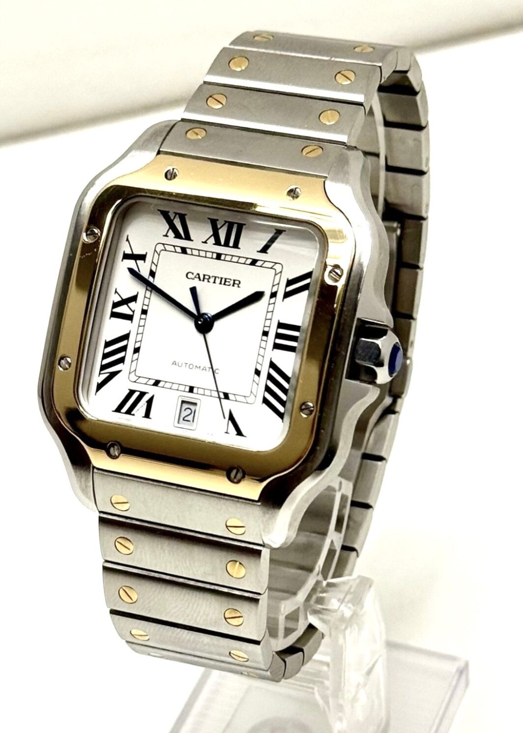 Cartier Santos XL Stahl/Gold Box und Papiere aus 2022