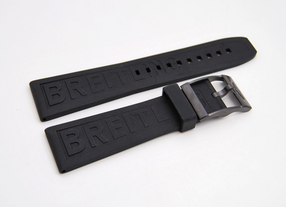 Breitling Diver Pro Kautschukband mit Stahl-schwarz Dornschliesse 24/20 mm