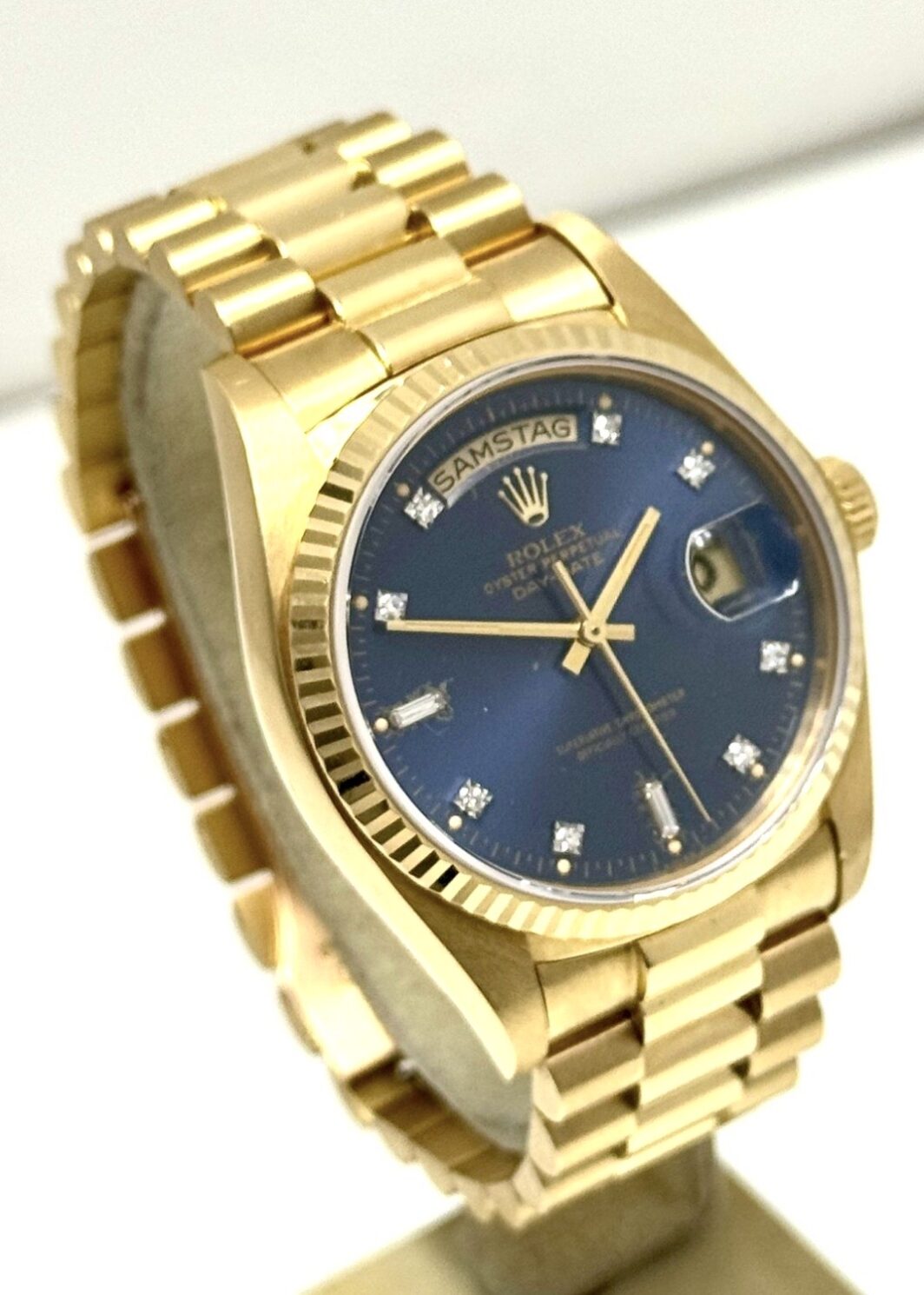 Rolex Day-Date 750 Gold Diamant Zifferblat 18038 aus 1980